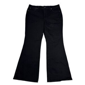 Madewell Womens Jeans 33 The Perfect Vintage Flare Jean Black Classic Wide Leg